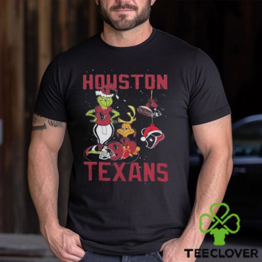 The grinch and dog houston texans Christmas 2023 T hoodie, sweater, longsleeve, shirt v-neck, t-shirt