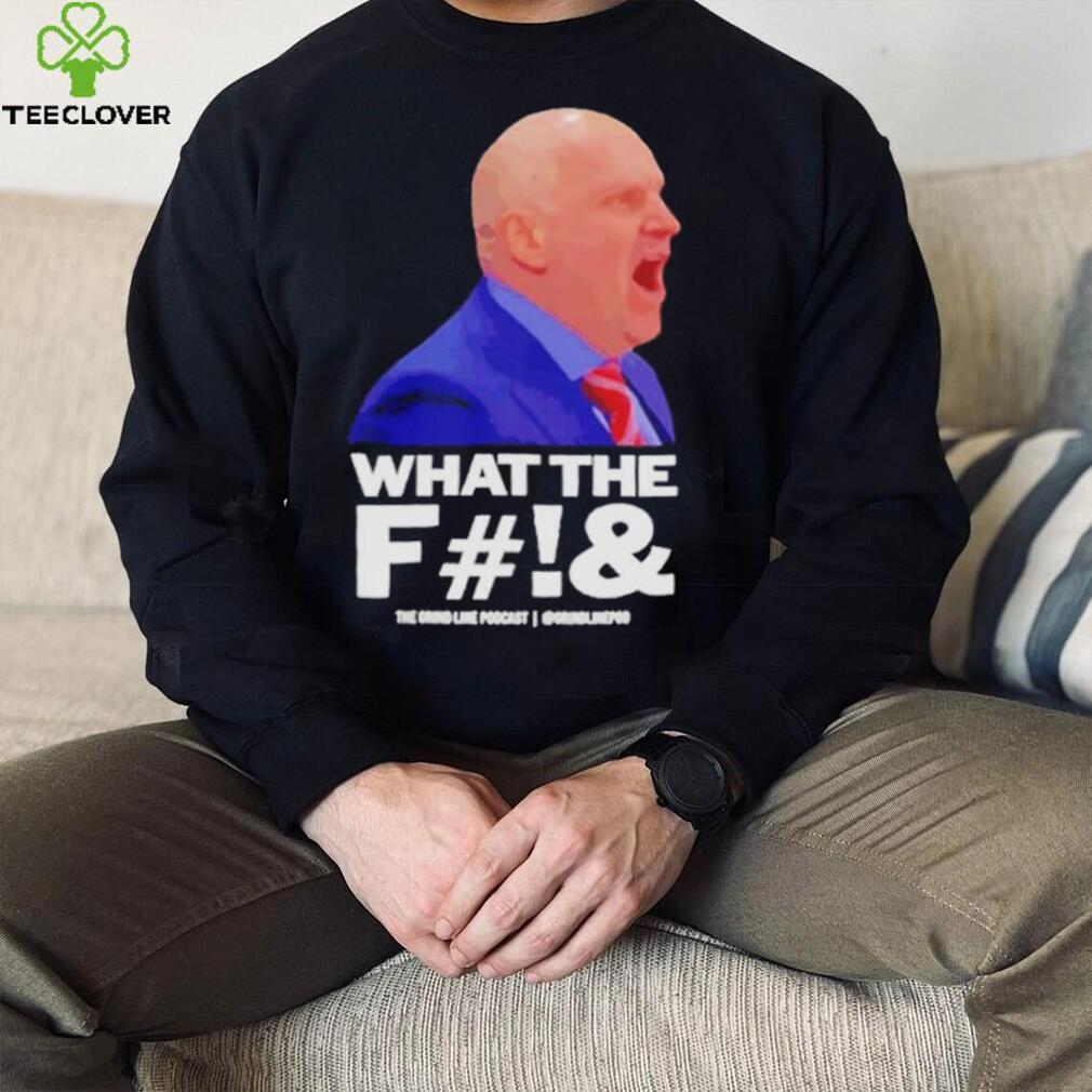 The grind line podcast what the fuck portrait shirt
