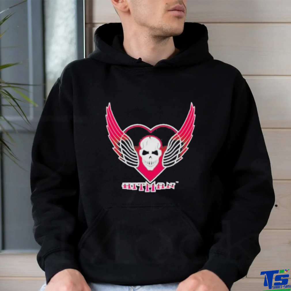 The hitman bret hart skull wings logo shirt The hitman bret hart skull wings logo shirt