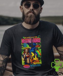The melvins rock band boris the twins of evil tour Brooklyn bowl Philadelphia PA september 21 2023 art poster design t shirt