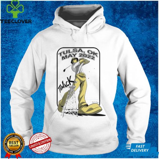 The pga tulsa ok may 2022 thwack golden driller golfing hoodie, sweater, longsleeve, shirt v-neck, t-shirt