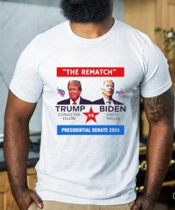 The rematch Trump convicted felon vs Biden empty melon presidential debate 2024 shirt 1 The rematch Trump convicted felon vs Biden empty melon presidential debate 2024 shirt