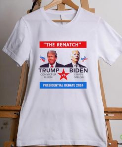 The rematch Trump convicted felon vs Biden empty melon presidential debate 2024 shirt 2 The rematch Trump convicted felon vs Biden empty melon presidential debate 2024 shirt
