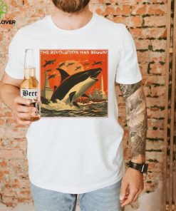 The revolution has begun orca art poster design T shirt