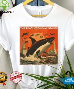 The revolution has begun orca art poster design T shirt