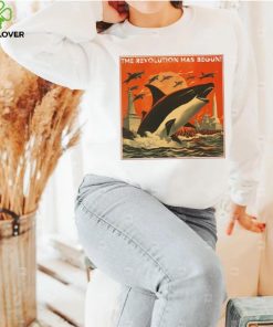 The revolution has begun orca art poster design T shirt