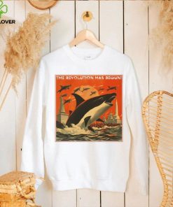 The revolution has begun orca art poster design T shirt