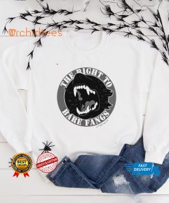 The right to bare fangs logo T shirt