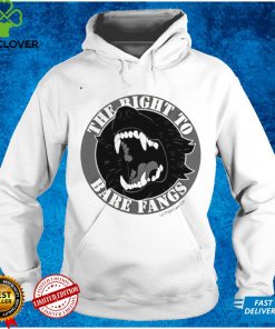 The right to bare fangs logo T shirt
