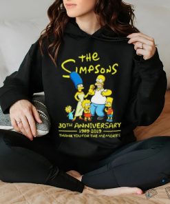 The simpsons 30th anniversary 1989 2019 thank you for memories Shirt