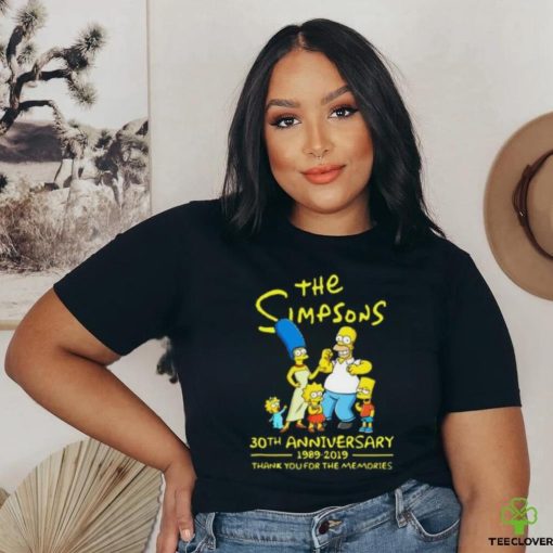 The simpsons 30th anniversary 1989 2019 thank you for memories Shirt
