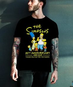 The simpsons 30th anniversary 1989 2019 thank you for memories Shirt