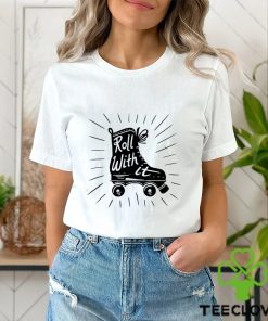 The skating shoe roll with it art shirt