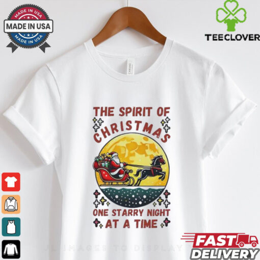 The spirit of Christmas one starry night at a time shirt