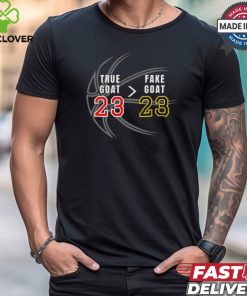 The true goat fake goat basketball goat sports T shirt