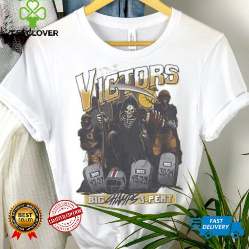 The victors Michigan wolverines 3 peat big ten champs the death hoodie, sweater, longsleeve, shirt v-neck, t-shirt