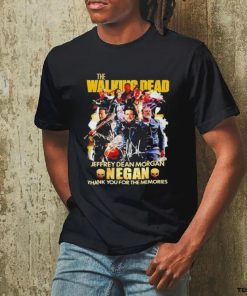 The walking dead Jeffrey Dean Morgan negan thank you for the memories signature hoodie, sweater, longsleeve, shirt v-neck, t-shirt