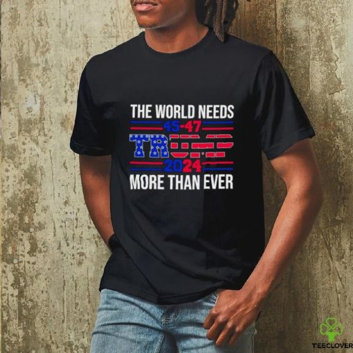 The world needs Trump 2024 more than ever shirt