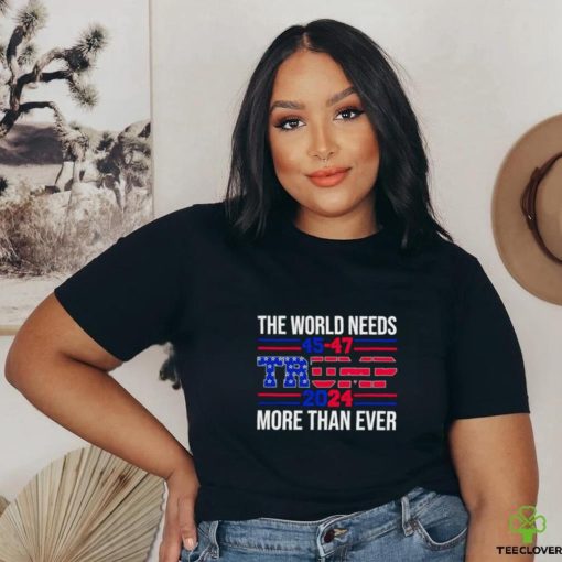 The world needs Trump 2024 more than ever shirt