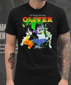The world’s best dog Oliver funny 2024 shirt