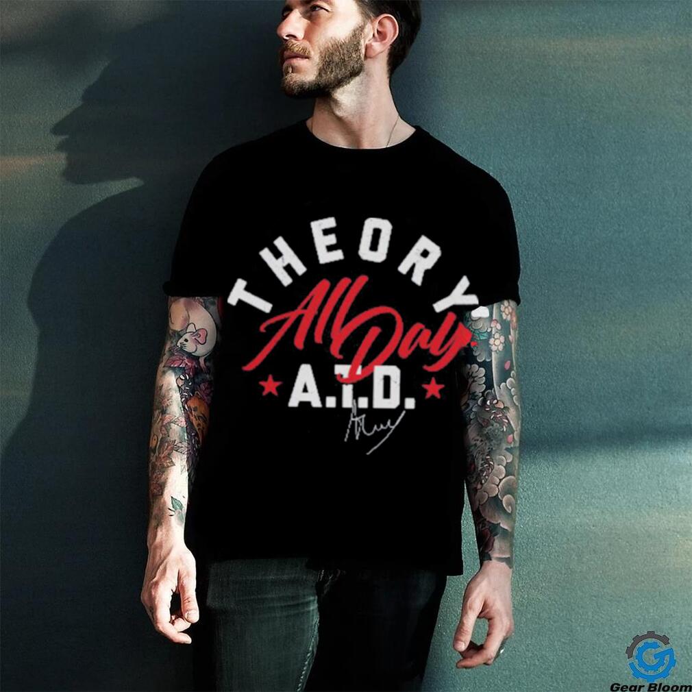 Theory a town down text signature shirt Theory a town down text signature shirt