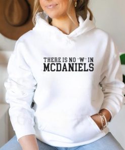 There is no W in McDaniels shirt
