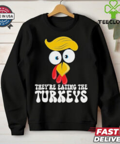 They Are Eating the Turkeys Funny Thanksgiving Turkey Tee Shirt