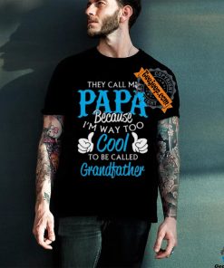 They Call Me Papa Because I’m Way To Cool To Be Called Grandfather Funny Grandpa T hoodie, sweater, longsleeve, shirt v-neck, t-shirt