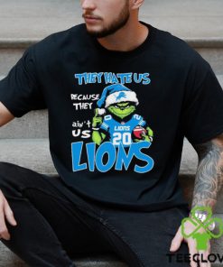 They Hate Us Because Ain’t Us Grinch Detroit Lions Football Christmas Shirt