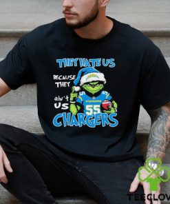 They Hate Us Because Ain’t Us Grinch Los Angeles Chargers Christmas Shirt 2 They Hate Us Because Ain’t Us Grinch Los Angeles Chargers Christmas Shirt