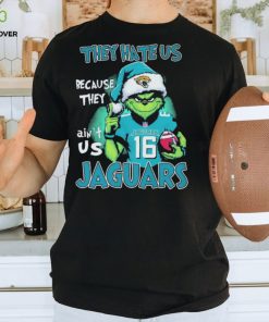 They Hate Us Because Ain’t Us Jacksonville Jaguars The Grinch Christmas Shirt