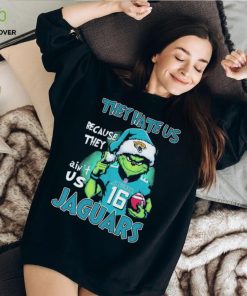 They Hate Us Because Ain’t Us Jacksonville Jaguars The Grinch Christmas Shirt