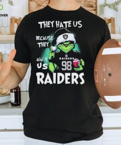 They Hate Us Because Ain’t Us Las Vegas Raiders The Grinch Christmas Shirt