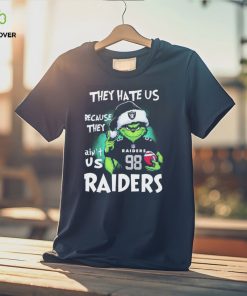 They Hate Us Because Ain’t Us Las Vegas Raiders The Grinch Christmas Shirt