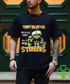 They Hate Us Because Ain’t Us Pittsburgh Steelers Grinch Christmas Shirt