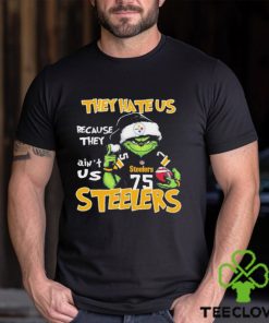 They Hate Us Because Ain’t Us Pittsburgh Steelers Grinch Christmas Shirt