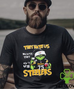 They Hate Us Because Ain’t Us Pittsburgh Steelers Grinch Christmas Shirt