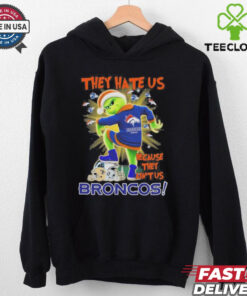 They Hate Us Because They Ain’t Grinch X Denver Broncos Stomp On NFL Teams Christmas Shirt