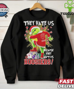 They Hate Us Because They Ain’t Grinch X Indiana Hoosiers Stomp On College Teams Christmas Shirt