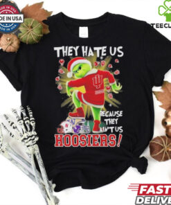 They Hate Us Because They Ain’t Grinch X Indiana Hoosiers Stomp On College Teams Christmas Shirt