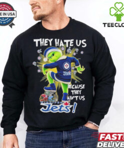 They Hate Us Because They Ain’t Grinch X Winnipeg Hockey Stomp On College Teams Christmas Shirt
