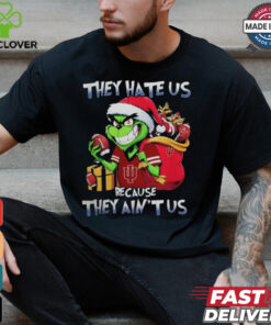They Hate Us Because They Ain’t Us Grinch Vs Indiana Hoosiers Football Christmas Shirt