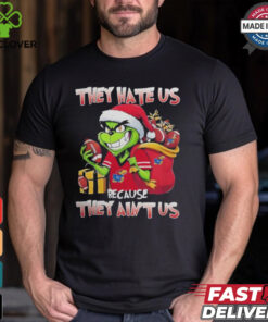 They Hate Us Because They Ain’t Us Grinch Vs Kansas Jayhawks Football Christmas Shirt