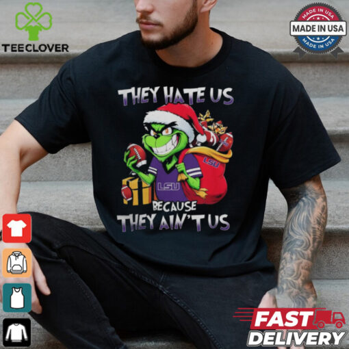 They Hate Us Because They Ain’t Us Grinch Vs LSU Tigers Football Christmas Shirt