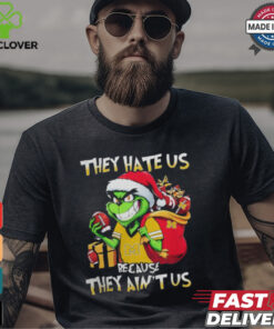 They Hate Us Because They Ain’t Us Grinch Vs Michigan Wolverines Football Christmas Shirt
