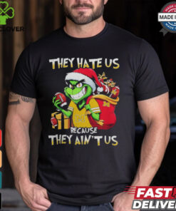 They Hate Us Because They Ain’t Us Grinch Vs Michigan Wolverines Football Christmas Shirt