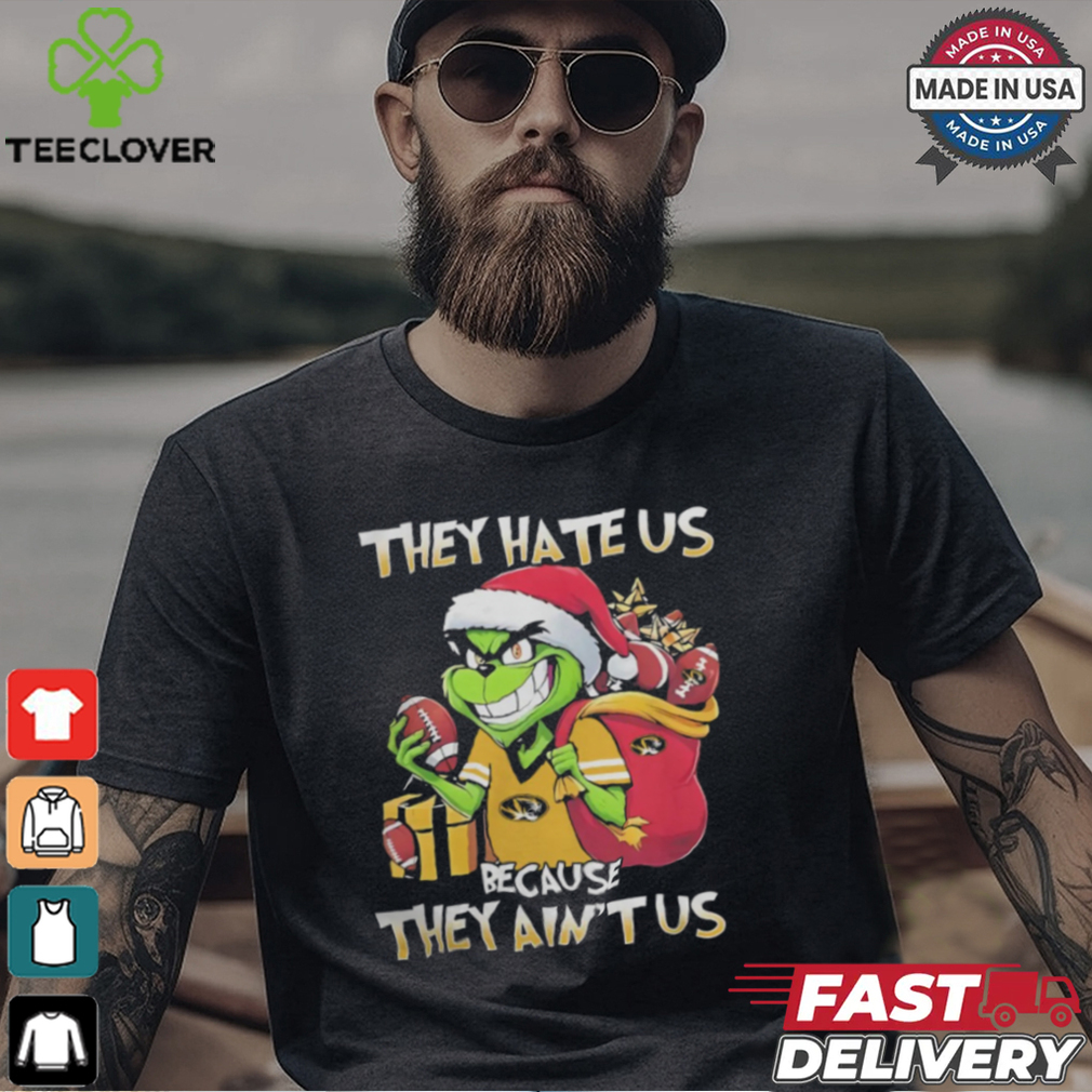 They Hate Us Because They Ain’t Us Grinch Vs Missouri Tigers Football Christmas Shirt They Hate Us Because They Ain’t Us Grinch Vs Missouri Tigers Football Christmas Shirt