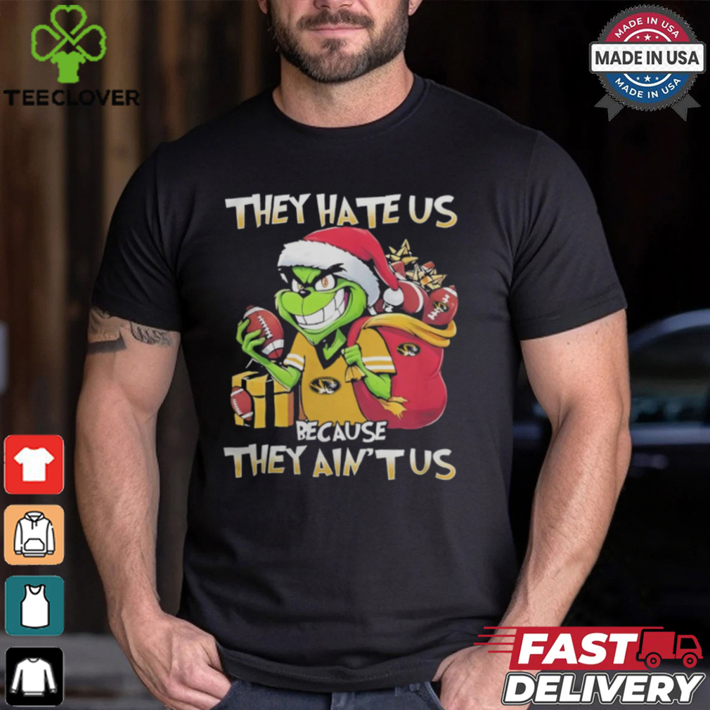 They Hate Us Because They Ain’t Us Grinch Vs Missouri Tigers Football Christmas Shirt They Hate Us Because They Ain’t Us Grinch Vs Missouri Tigers Football Christmas Shirt