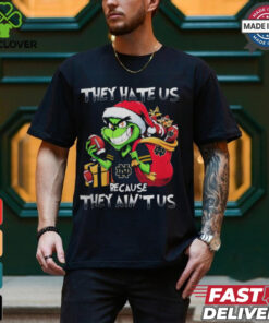 They Hate Us Because They Ain’t Us Grinch Vs Notre Dame Fighting Irish Football Christmas Shirt