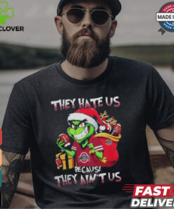 They Hate Us Because They Ain’t Us Grinch Vs Ohio State Buckeyes Football Christmas Shirt
